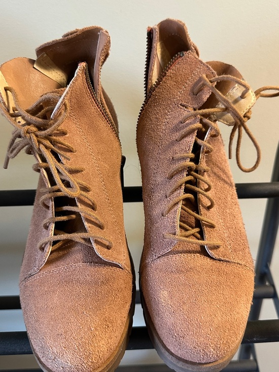 Caterpillar Shoes - Caterpillar Tan Suede Lace-Up Ankle Boots